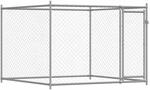 vidaXL Hundezwinger mit T&uuml;r Grau 2x2x1,5 m Verzinkter Stahl 172562