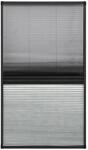 vidaXL Insektenschutz-Plissee f&uuml;r Fenster Alu 80x160 cm mit Jalousie 148685