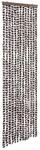 vidaXL Fliegenvorhang Beige und Braun 56x200 cm Chenille 377387