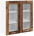 vidaXL H&auml;ngeschrank mit T&uuml;r Riga Altholz 80 x 31 x 80 cm Holzwerkstoff 884328