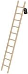 PROREGAL Sprossen-Anlegeleiter Holz Ohne Traverse 10 Sprossen
