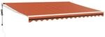 vidaXL Elektrische Markise mit Kurbel Orange und Braun 4,5x3 m 3154494