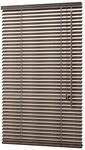 Sekey Holzjalousie Ohne Bohren 50 cm x 130 cm 35mm Lamellen Dunkelbraunoptik