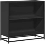 vidaXL B&uuml;cherregal Schwarz 80,5x35x76 cm Holzwerkstoff 849104