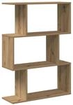 vidaXL Raumteiler-B&uuml;cherregal 3 F&auml;cher Artisan-Eiche 70x24x97 cm 858119
