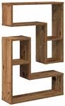 vidaXL Wandregale 2 Stk Altholz-Optik 50x15x50 Holzwerkstoff 856604