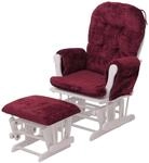 MCW Relaxsessel C76 Bordeaux Gestell Wei&szlig;