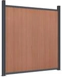 vidaXL Zaunelement mit 2 Pfosten Braun 180x186 cm WPC 4003981