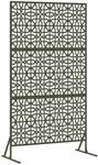 vidaXL Sichtschutz Oliv 100 x 50 x 180 cm Stahl 868573