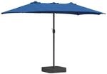 vidaXL Gartenparasol Blau 385 x 209 x 244 cm Stoff 42003290