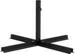 Outsunny Sonnenschirmst&auml;nder Metall f&uuml;r Garten Schwarz 100L x 100B x 75H cm