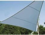 Sonnensegel Gr&uuml;n-Grau Dreieckig 5 x 5 x 5 m