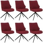 MCW Esszimmerstuhl O48 6er-Set Bordeaux