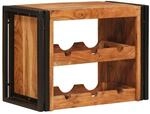 vidaXL Weinregal Braun 60 x 45 x 33 cm Massivholz Akazie 4104755