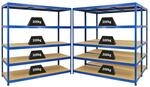 PROREGAL Mega Deal 3x Schwerlastregal Giant Elephant HxBxT 180 x 180 x 60 cm Fachlast