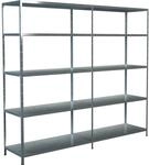 Schulte Set 1 Steckregal und 1 Anbauregal Verzinkt 200 cm x 220 cm x 50 cm