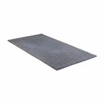 Relaxdays Badteppich Baumwolle Grau Rutschfest Waschbar 80 cm x 150 cm