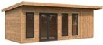 Palmako Holz-Gartenhaus Aurelia Pultdach Tauchgrundiert 670 cm x 300 cm 19,2 m&sup2;