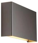 QAZQA Moderne Wandleuchte Gunmetal 2-flammig Otan