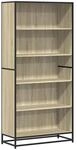 vidaXL B&uuml;cherregal Sonoma-Eiche 80,5x35x170,5 cm Holzwerkstoff 3300856