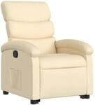 vidaXL Relaxsessel mit Aufstehhilfe Creme Stoff Modell 16
