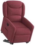 vidaXL Relaxsessel mit Aufstehhilfe Weinrot Stoff 3303197