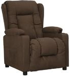 vidaXL Relaxsessel Braun Stoff 339052