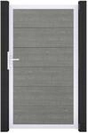 GroJa Steckzaun Tor BasicLine Universal-DIN EV1 Grey Ash Cut