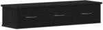 vidaXL Wandschrank Schwarz Eichen-Optik 88x26x18,5 cm Holzwerkstoff 861994