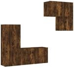 vidaXL 4-Tlg Wohnwand R&auml;uchereiche Holzwerkstoff 3216432