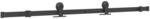 vidaXL Schiebet&uuml;rbeschlag-Set 152,5 cm Stahl Schwarz 4009708