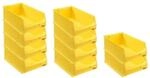 PROREGAL SparSet 10x Gelbe Sichtlagerbox 5,0 HxBxT 20 x 30 x 50 cm 21,8 Liter