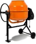 EBERTH 180L Betonmischer Elektrisch Mobil 650W Motor Gestell