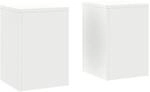 vidaXL Pflanzenst&auml;nder 2 Stk Wei&szlig; 24 x 24 x 35 cm Stahl 865807