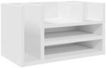 vidaXL Schreibtisch-Organizer Wei&szlig; 44,5x24x25 cm Holzwerkstoff 848038
