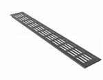 MS Beschl&auml;ge Alu-L&uuml;ftungsgitter 80 x 1200 mm Anthrazit RAL 7016 Luftgitter