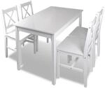 vidaXL 5-tlg. Essgruppe Wei&szlig; Modell 23