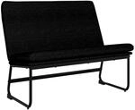 vidaXL Sitzbank Schwarz 100x75x76 cm Stoff 351323