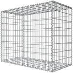 Niederberg Metall Gabione 80 x 100 x 50 cm - Maschenweite 5 x 10 cm