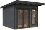 Palmako Holz-Gartenhaus Aurelia Pultdach Lackiert 296 cm x 300 cm 8,4 m&sup2;