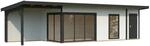 Palmako Holz-Gartenhaus Andrea Slide Plus Pultdach Lackiert 1060 cm x 300 cm
