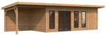 Palmako Holz-Gartenhaus Aurelia Pultdach Tauchgrundiert 973 cm x 300 cm 27,1 m&sup2;