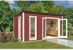 Lasita Gartenhaus Palermo 4 Schwedenrot 394,4 cm x 300 cm