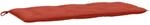 vidaXL Gartenbank-Auflage Melange Rot 120x50x7 cm Stoff 4002548