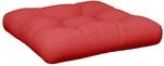 vidaXL Palettenkissen Rot 58x58x10 cm Stoff 360906