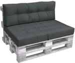 Beautissu ECO Elements Palettenkissen Sitz + R&uuml;cken Graphitgrau 1tlg