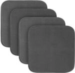 Bestlivings Stuhlkissen Struktur Anthrazit 38 x 38 x 3 cm 4er Pack