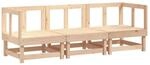 vidaXL 3-Tlg Garten-Lounge-Set Massivholz Kiefer 825415