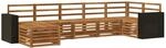 vidaXL Ecksofa Set 7 Stk Natur 3384630
