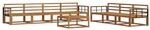 vidaXL Outdoor-Sofagarnitur 8-Tlg Natur Massivholz Akazie 3367307